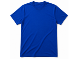 polo jersey cuello redondo color azul