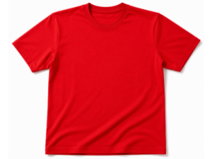 polo jersey cuello redondo color rojo