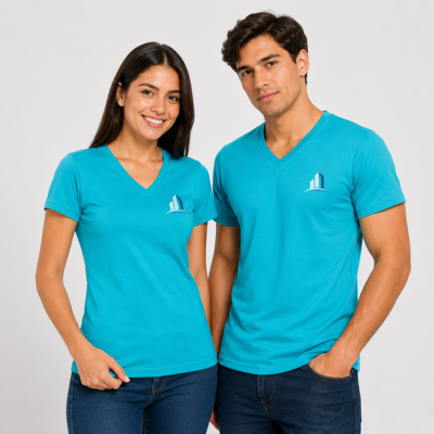 polo cuello v corporativo