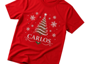 polo navideño con nombre en gamarra