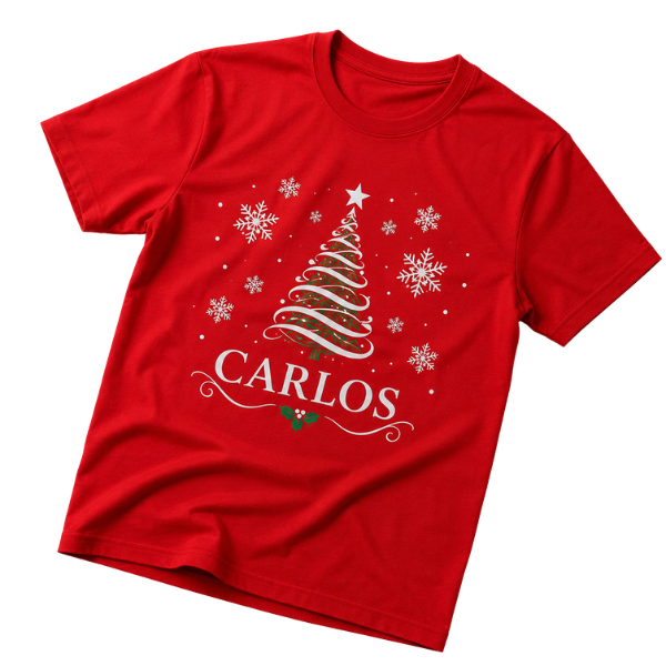 Polo Navideño con Nombre polo navideño con nombre en gamarra