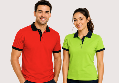 polos cuello camisero color entero