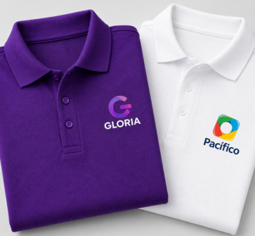 polos cuello camisero en dtf