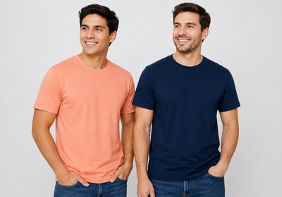 polos cuello redondo manga corta hombre