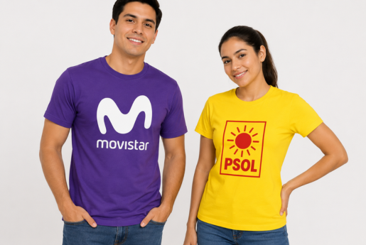 polos cuello redondo serigrafiados